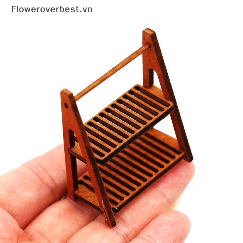 Giá Đỡ Bánh Mì / Thức Ăn Hai Tầng Trang Trí Nhà Búp Bê Tỉ Lệ 1: 12