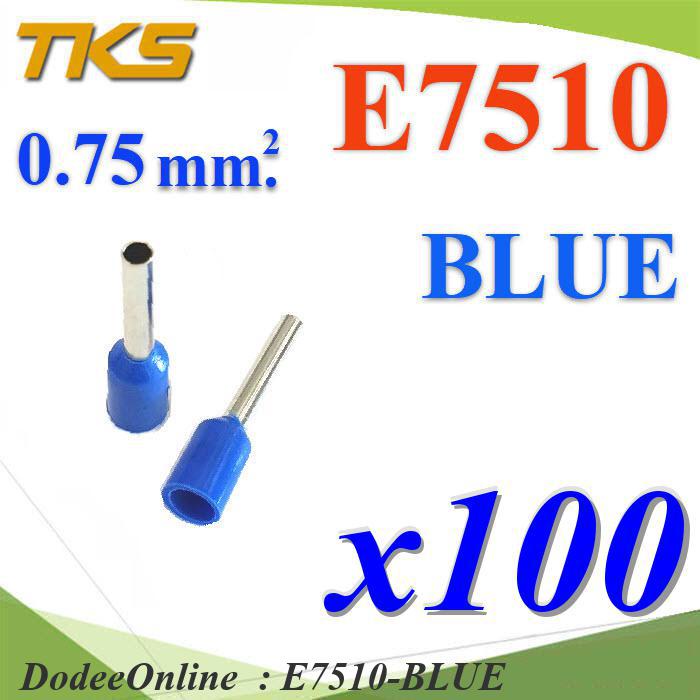 Dây đuôi cá tròn E7510-BLUE cách nhiệt cho dây DD