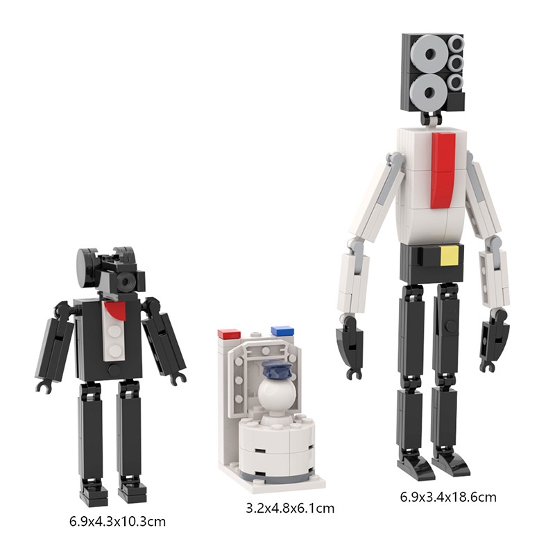 Moc Skibidi Toilet Titan Building Block  Moc Bộ Đồ Chơi  Xếp Hình tv Độc Đáo Thú Vị Cho Bé