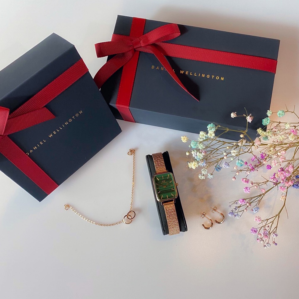 Đồng Hồ Nữ Daniel Welington Nữ QUADR.O PRESSED Dây Mesh 20x26mm - Danielwatchstore.