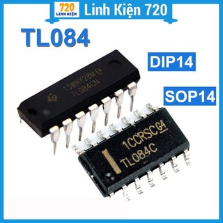 Ic tl084 chân cắm dip14 / chân dán sop14
