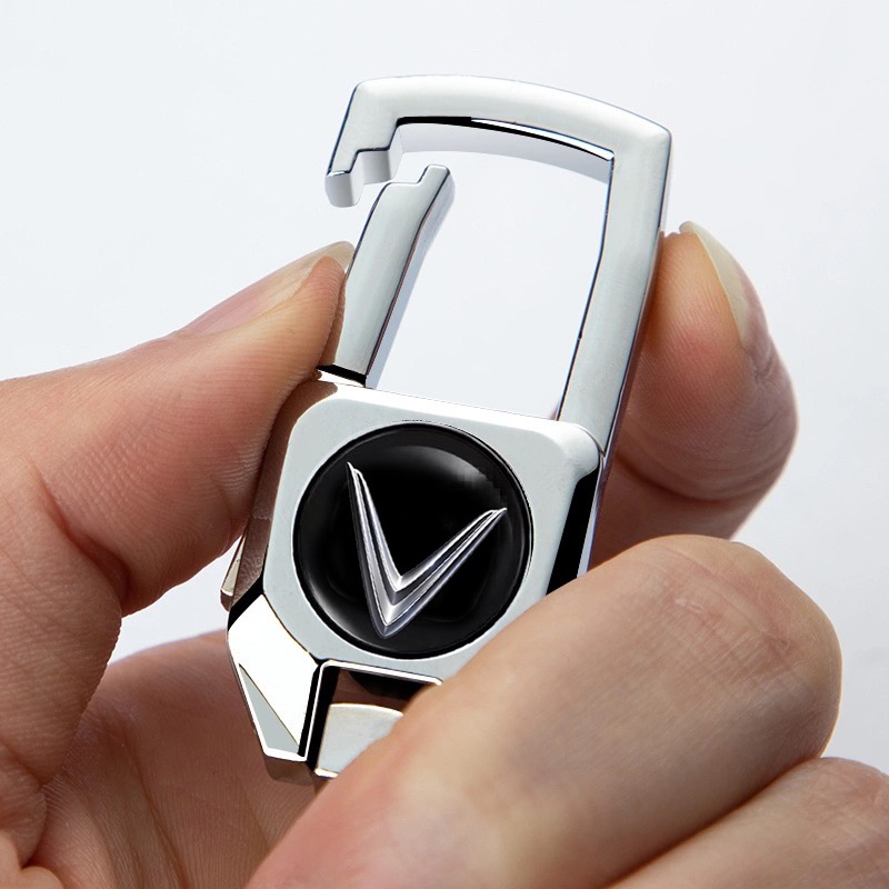 Móc khóa họa tiết logo xe hơi Vinfast làm bằng hợp kim kẽm chất lượng cao