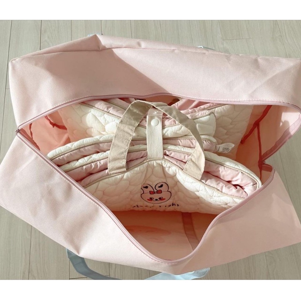 Túi đựng chăn mền chống thấm nước cho bé đi học mầm non, hoạt tiết phong cách Hàn Quốc