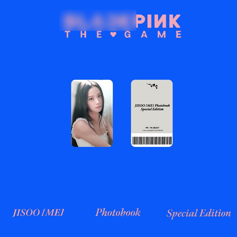 Blackpink Thẻ Bài Màu Đen / Đen / Đen In Hình jisoo me Chuyên Dụng