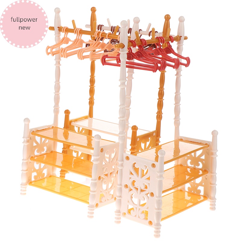 Fullpowernew 1 Bộ Móc Treo Quần Áo Búp Bê 30cm vn