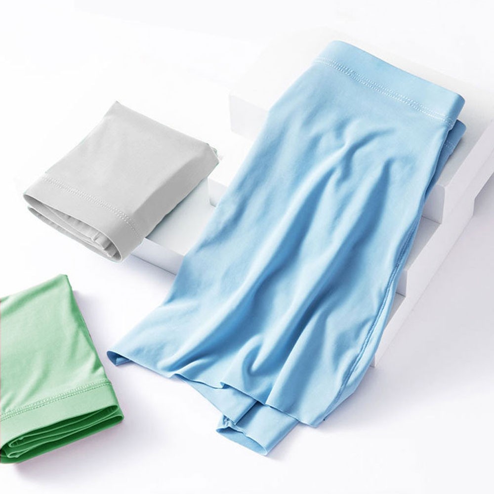 Quần Lót boxer Vải Lụa Lạnh Mềm Mại Thoáng Mát Cho Nam