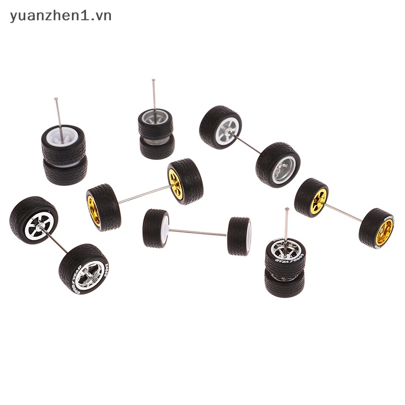 1 Bộ Bánh Xe 10.8 / 12.8mm 1 / 64 Bằng Hợp Kim Chất Lượng Cao