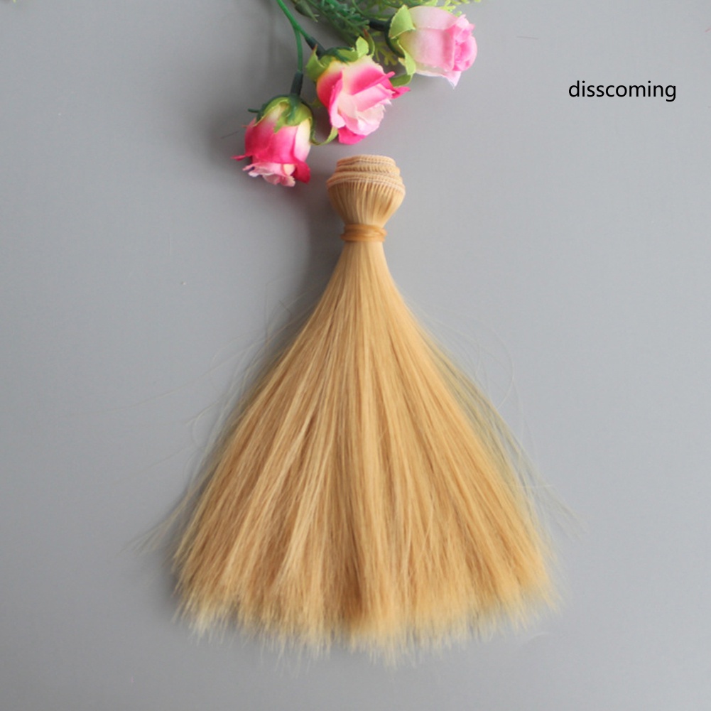 Tóc Giả Thẳng Dài 15cm Bằng Sợi Tổng Hợp Dành Cho Búp Bê bjd sd