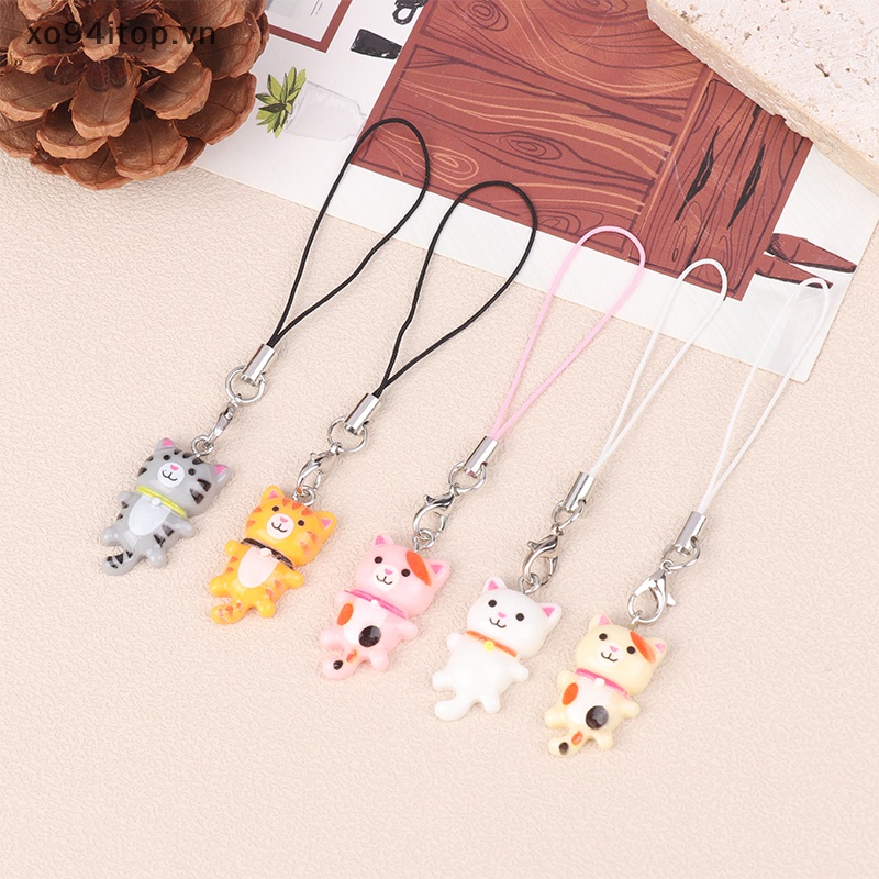 Xoitop Dây Đeo Điện Thoại y2k Hình Mèo Hoạt Hình Dễ Thương Có Móc Khóa Thích Hợp Làm Quà Tặng Cho Bạn Gái vn
