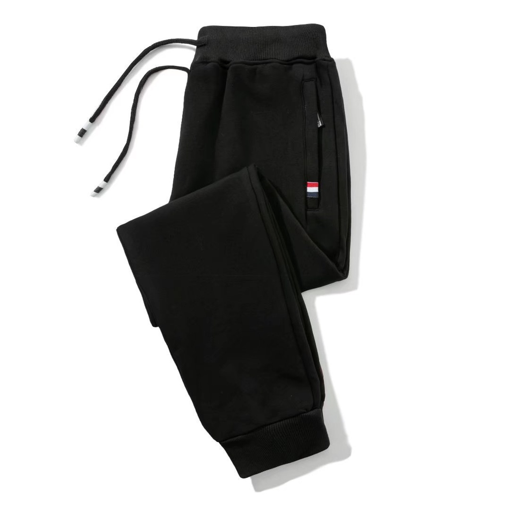 Quần Thể Thao Dáng Ôm Lót Lông Cừu Dày Dặn Phong Cách Thu Đông Mới Cho Nam