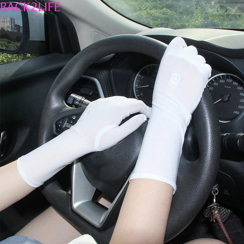 Găng Tay Chống Nắng back2life Chống Trượt Thoáng Khí Dài Trung Bình