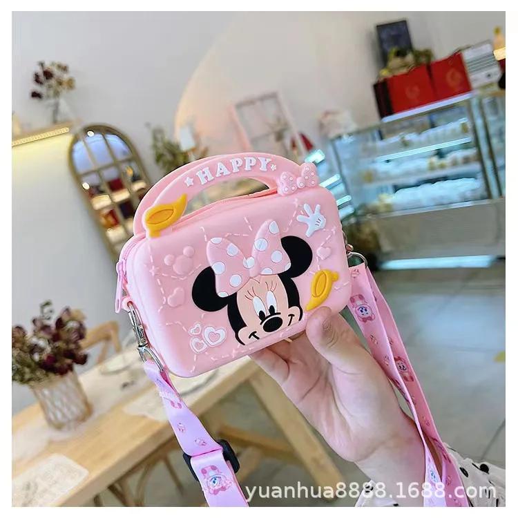 DISNEY Mới Túi Đeo Chéo Hình Chuột mickey Dễ Thương Cho Bé