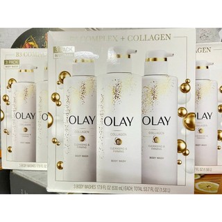 Sữa tắm trắng da Olay b3 Retinol mới 591ml,Collagen 530ml của Mỹ