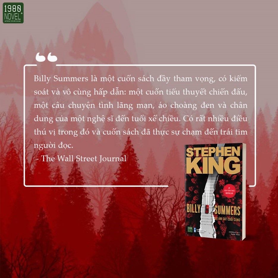 Sách - Billy Summers - Vụ ám sát cuối cùng - Stephen King
