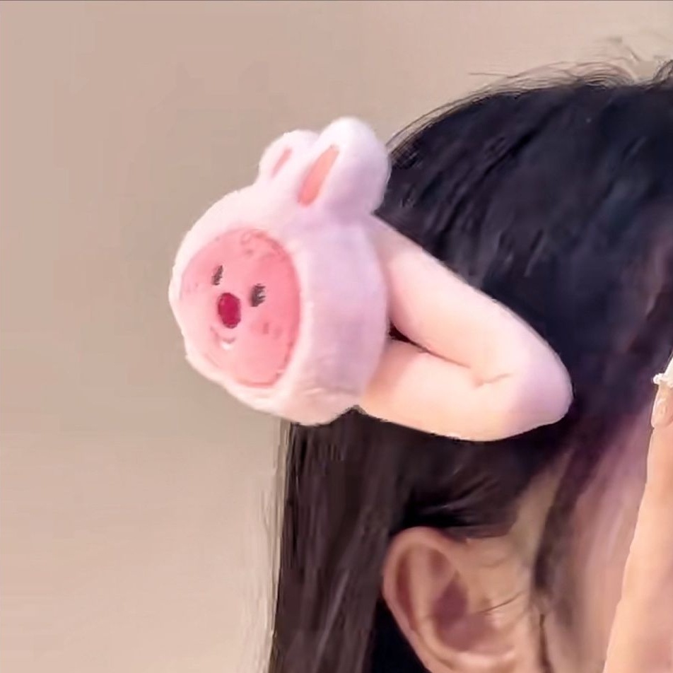 Kẹp Tóc Lông Xù Kiểu Hoạt Hình Đáng Yêu Cho Bé Gái 2023