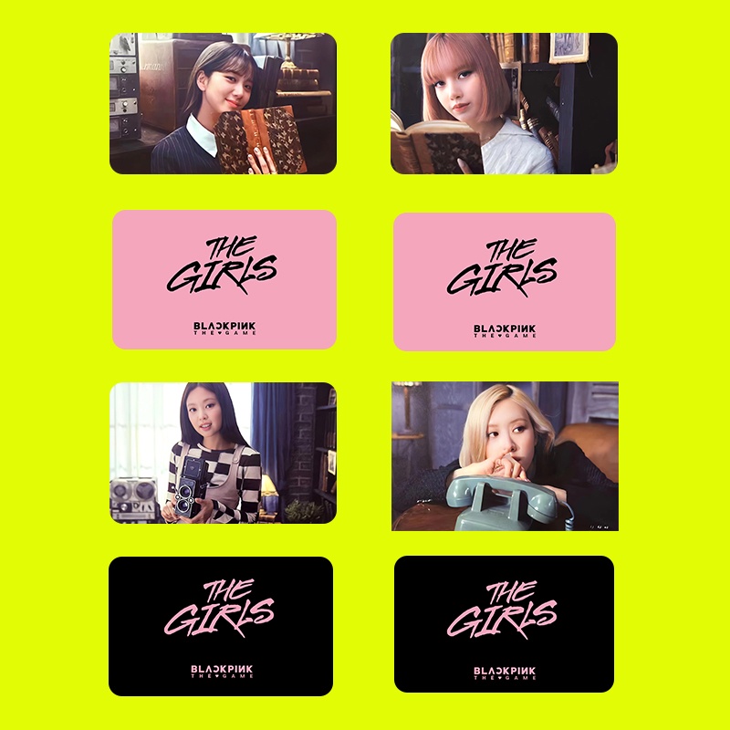 Bộ Thẻ Hình Nhóm Nhạc blackpink jennie jennie lisa