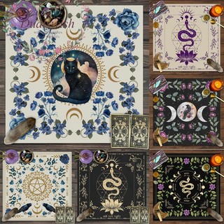 Dualswish Khăn Trải Bàn tarot In Hình Động Vật Hoa Mặt Trăng Nhẹ Nhàng Phong Cách bohemian