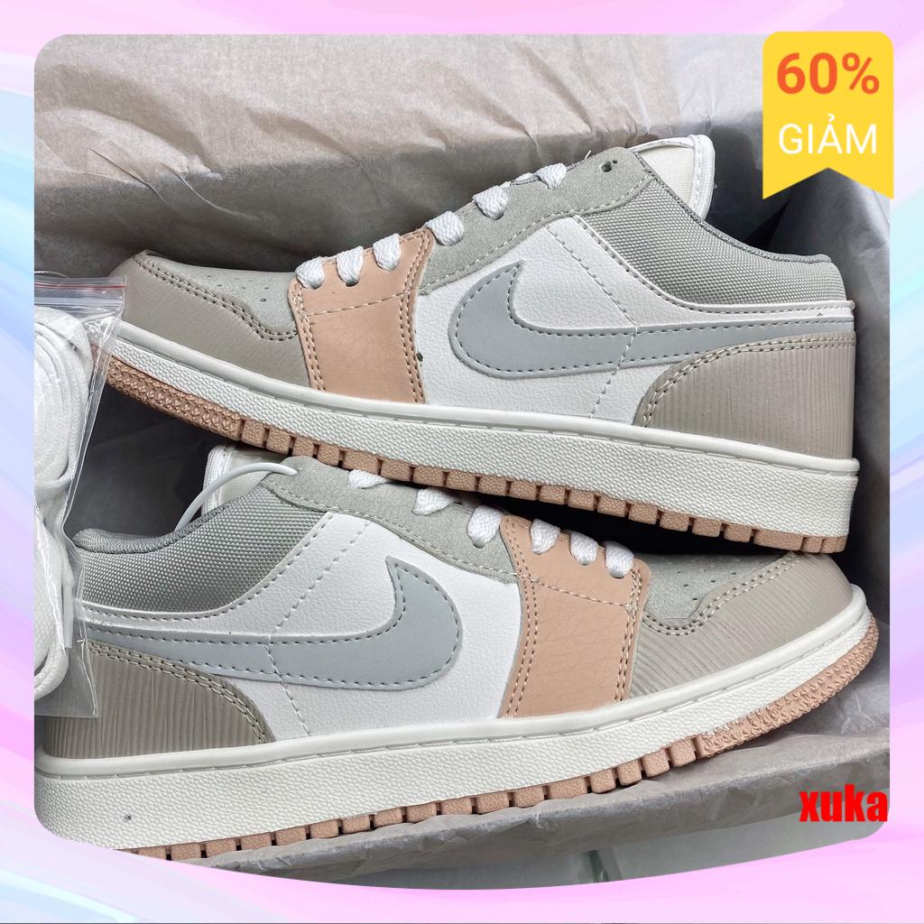 Giày Jordan JD Milan Nam Nữ, Giày Sneaker Jordan Milan màu hồng đất cổ thấp hàng đẹp SALE SỐC