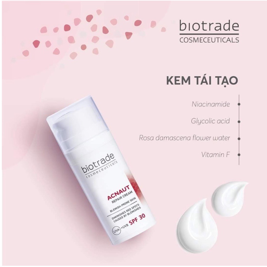 Kem giảm thâm sau mụn Biotrade Acnaut Repair Cream SPF30