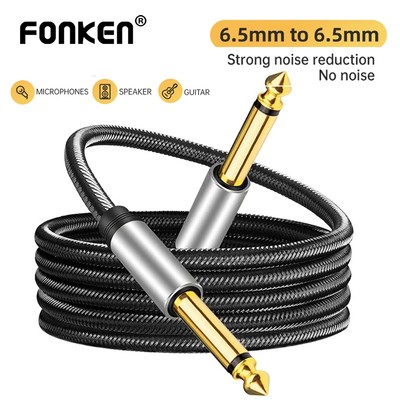 Fonken Dây Cáp Âm Thanh 6.5mm jack Cắm 6.5mm Khuếch Đại 6.5mm 1 / 4 inch male Cho Đàn guitar Điện