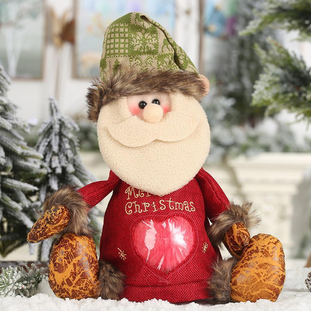 Túi Vải Đựng Quà Giáng Sinh Hình Ông Già Noel / Tuần Lộc / Người Tuyết h1x8