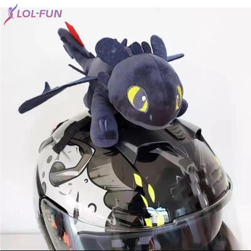 Búp bê trang trí ô tô/ xe máy IUIU thiết kế rồng đen Toothless How To Train Your Dragon