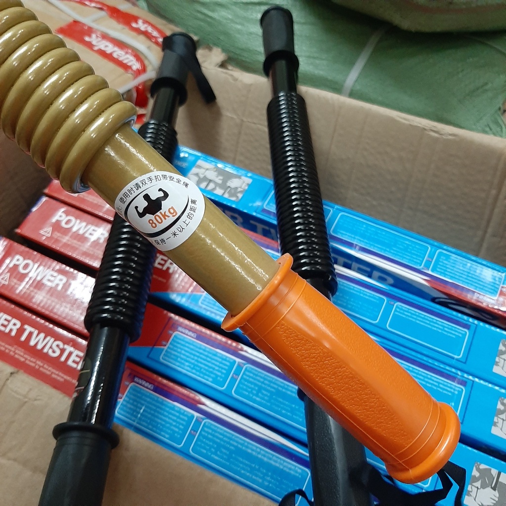 Gậy lò xo tập cơ tay 100kg Sơn Vàng , Đồ Long Đao, Dụng cụ bẻ  80 90 100kg tặng ô tô