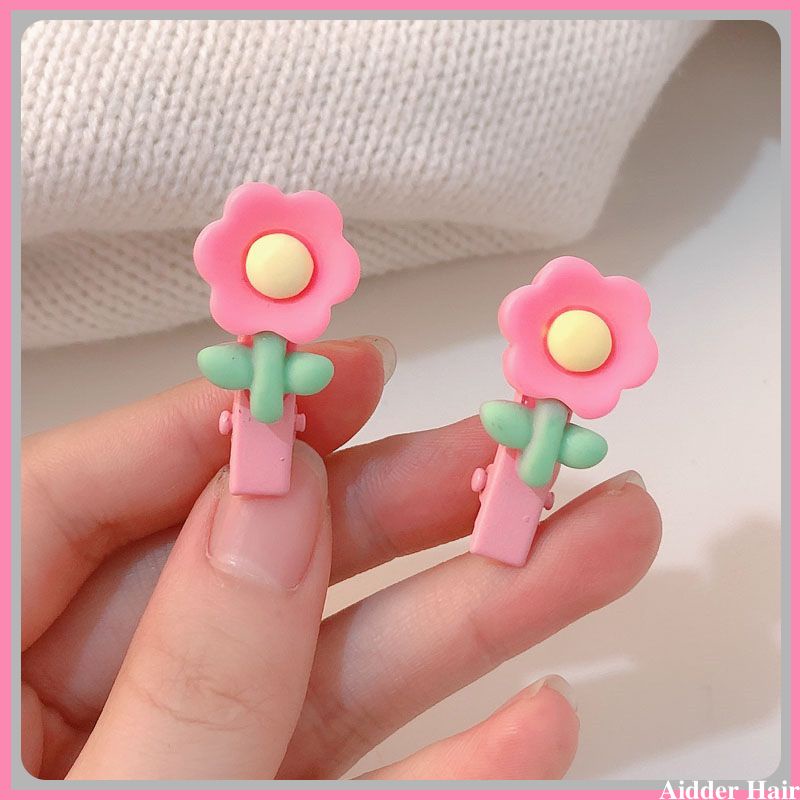 🍒🍒Kẹp tóc mái hoa tulip màu sắc pastel nhẹ nhàng dễ thương