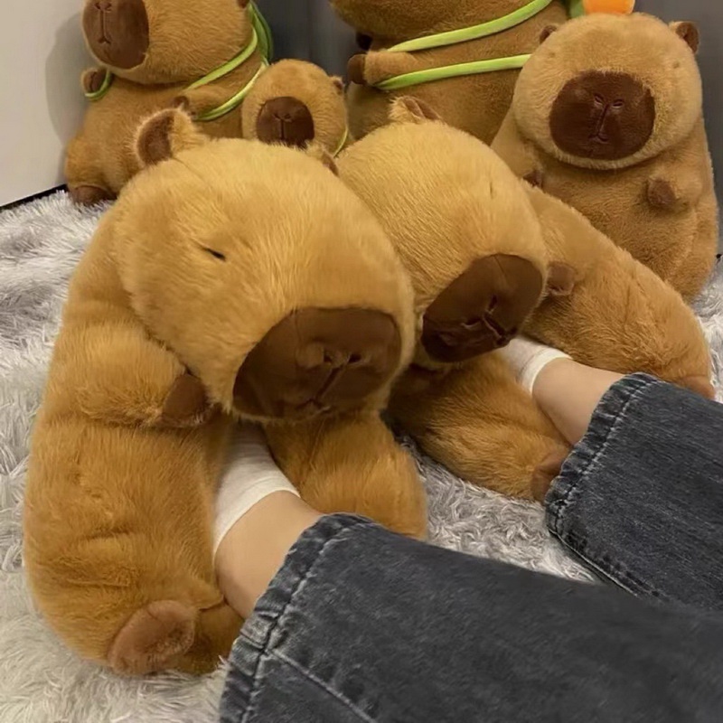 Capybara Dép Bông Đi Trong Nhà Hình Động Vật Hoạt Hình Đáng Yêu