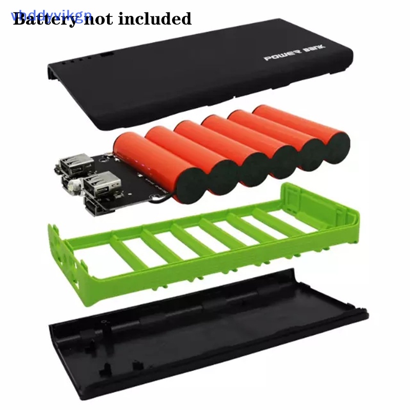 Vỏ Bảo Vệ Hộp Sạc vhdd 6 * 18650 diy 4 Cổng usb 5 Màu Dễ Thương vn
