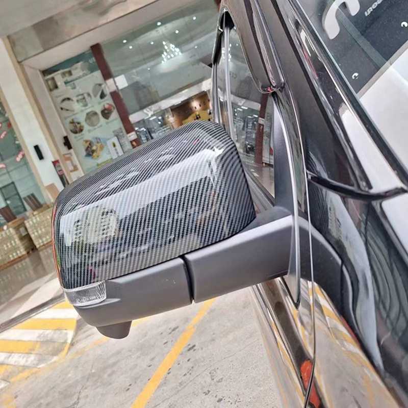 Ốp Gương Chiếu Hậu Bằng abs Sợi carbon Cho Xe Hơi ford ranger 2023 2024