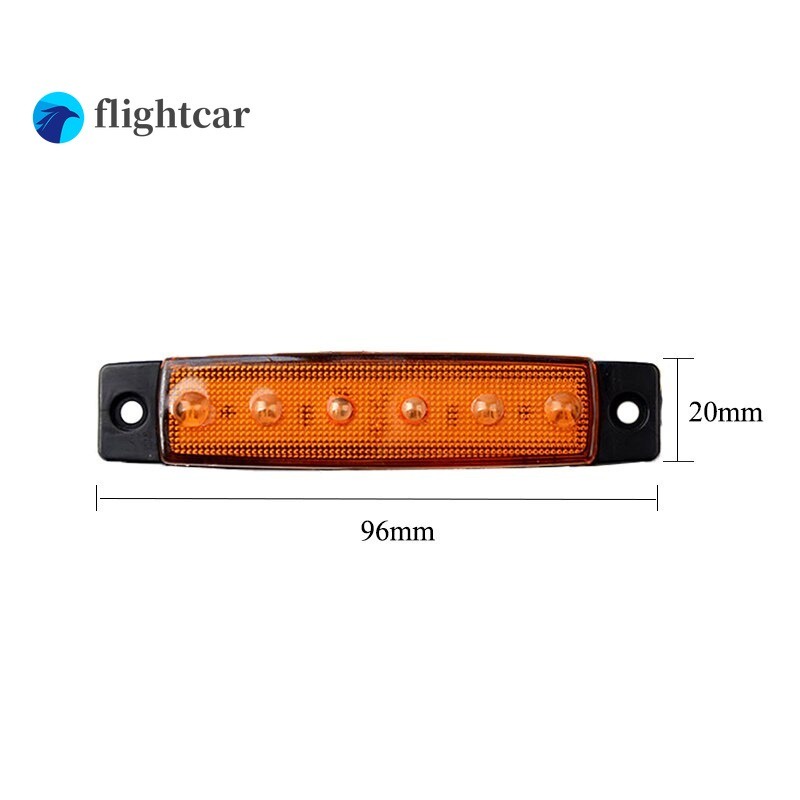 Set 2 Đèn led 6 Bóng 12 / 24v 6 smd Chuyên Dụng Cho Xe Hơi Xe Tải