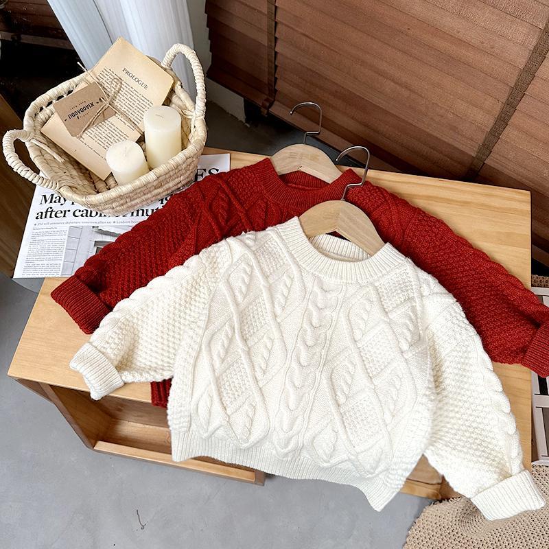 Áo sweater Dáng Rộng Màu Trơn Thời Trang Thu Đông Cho Bé Gái Màu Sắc