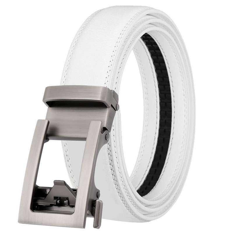 Mới Thắt Lưng Da Bò Khóa Hợp Kim Tự Động Thời Trang Cho Nam