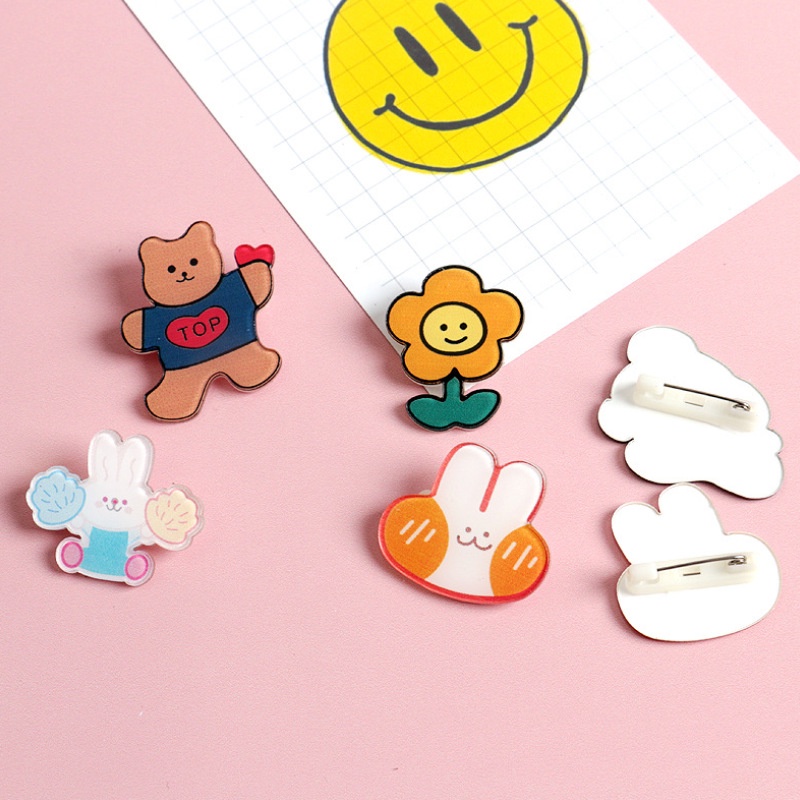 Dễ Thương Ghim Cài Áo Bằng acrylic Họa Tiết Hoạt Hình Đáng Yêu