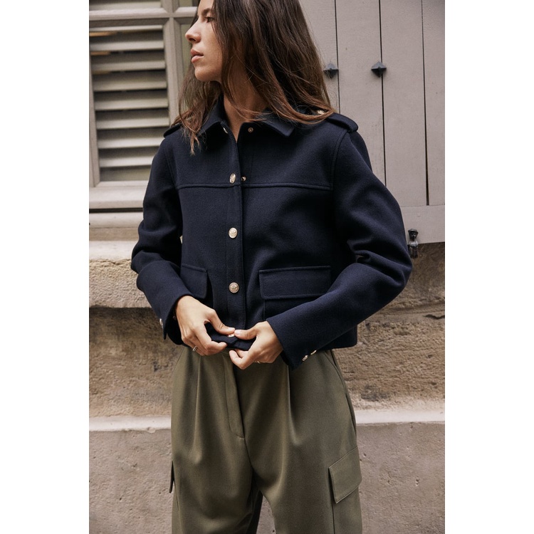 Áo khoác dạ Zara authentic