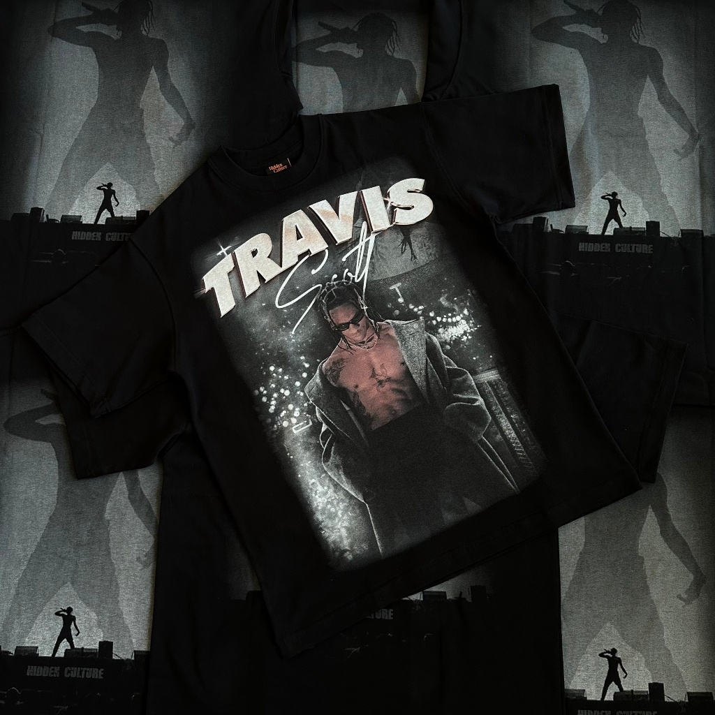 Áo thun Hidden Culture - TRAVIS SCOTT T-SHIRT - Black