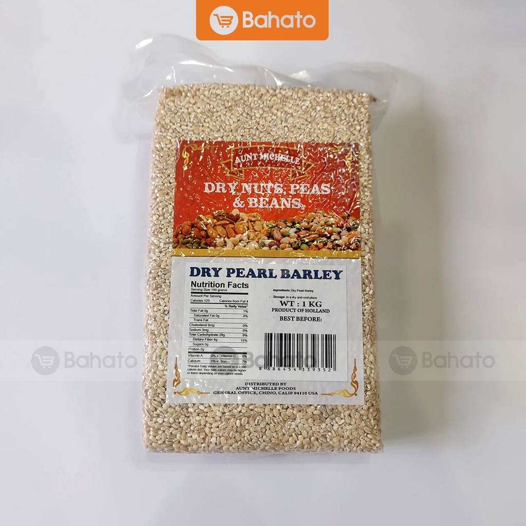 Hạt lúa mạch ngọc trai hữu cơ Aunt Michelle gói 1kg