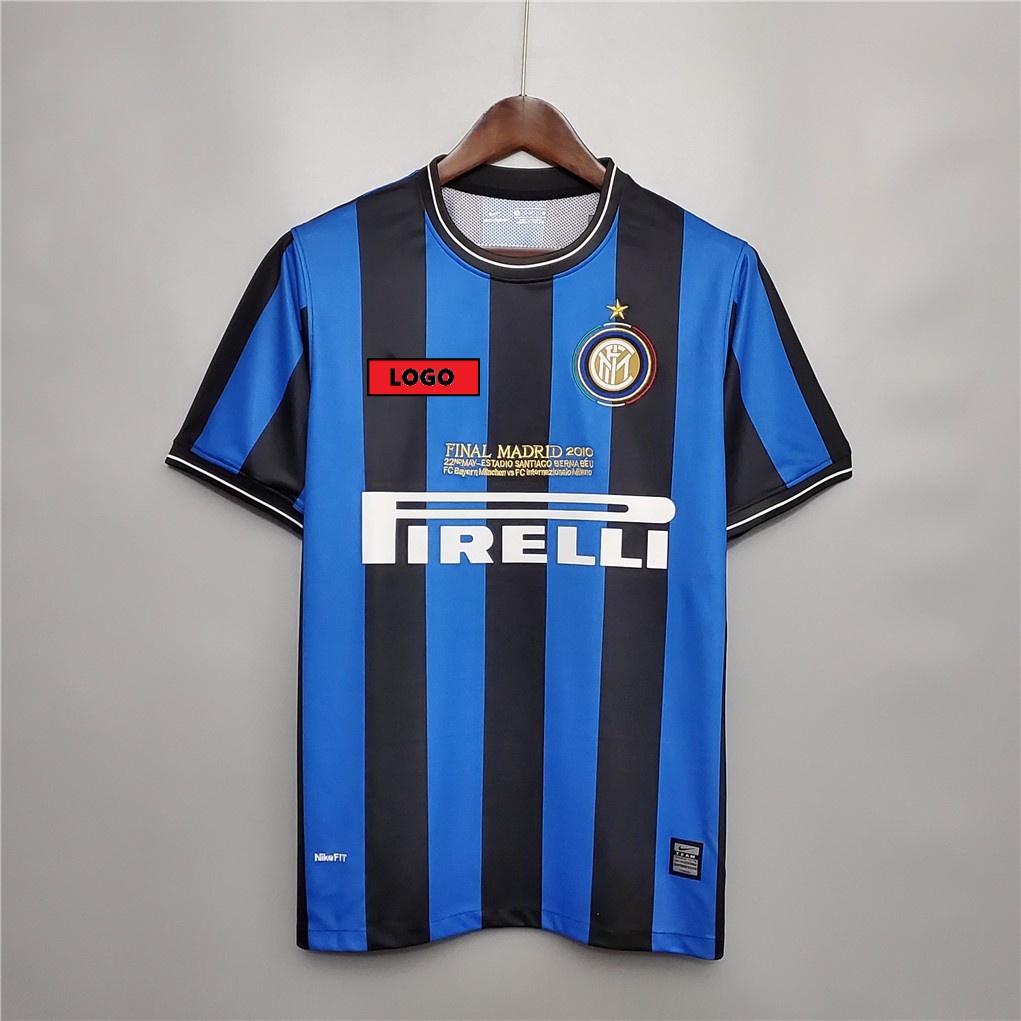 Bộ Quần Áo Bóng Đá Đội Tuyển inter milan 09-10 Phong Cách retro