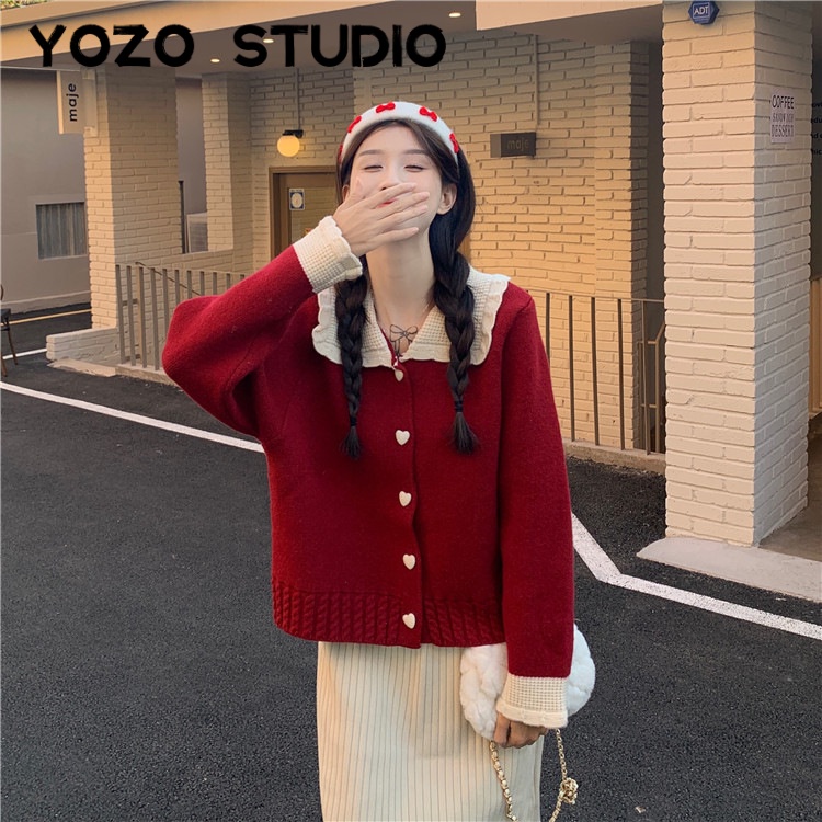 RUICHE Áo Len áo khoác cardigan phổ biến Fashion thời trang Vintage WMY23A0DED 44Z231104