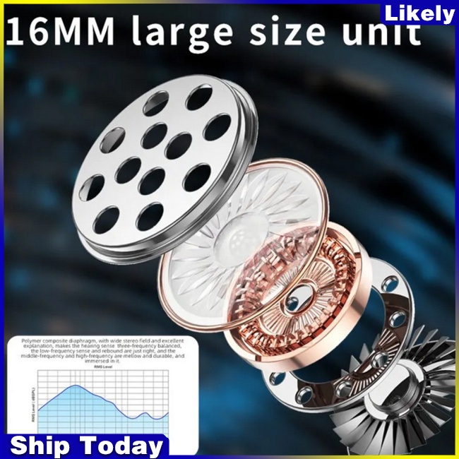 Tai Nghe bass Không Dây lip gt280 Có Hộp Sạc Và Đèn led Hiển Thị