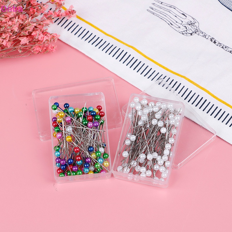 Nba Set 100 Ghim Đầu Ngọc Trai Dùng May Vá Quần Áo diy vn