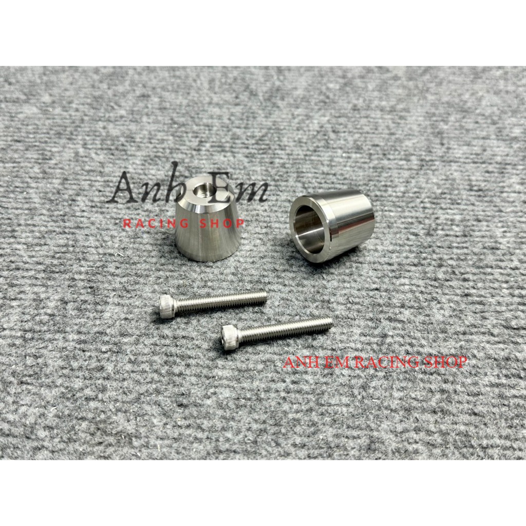 Gù Salaya Inox Chống Rung Kiểu SH MẪU TRƠN BÓNG Tiện Lòng Gắn Air Blade 2016-2023 , Vision Mới, Vario 160