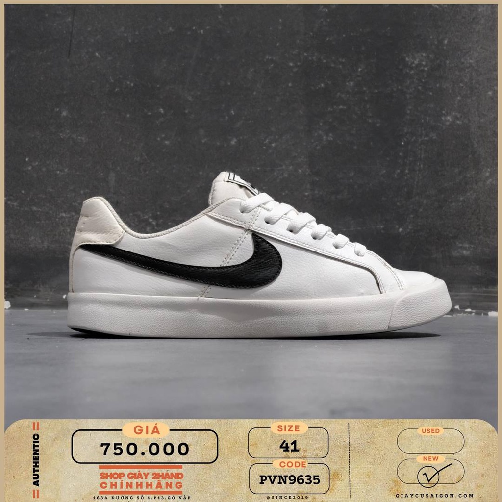 2hand Giày Nike Court Royale AC White Black BQ4222 103 SIZE 41 PVN9635