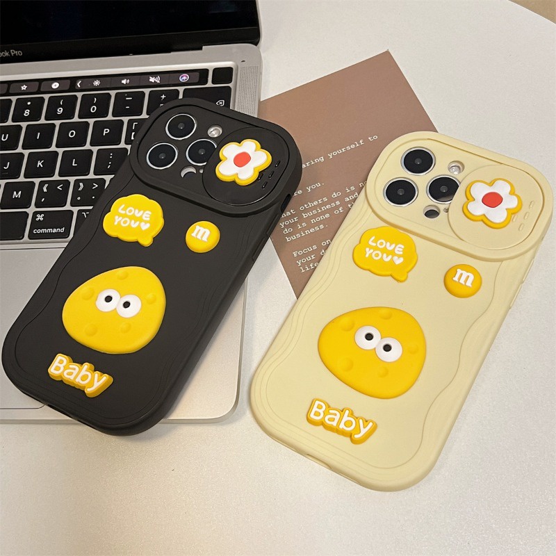 Ốp Điện Thoại tpu Chống Rơi Hình Trứng Phô Mai Cho iphone 7 8 x xs xr 11 12 13 14 15 pro max