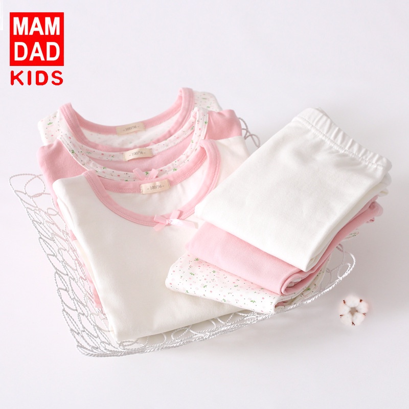 Bộ Đồ Ngủ cotton Thoáng Khí Thấm Hút Mồ Hôi Thoáng Khí Cho Bé Gái