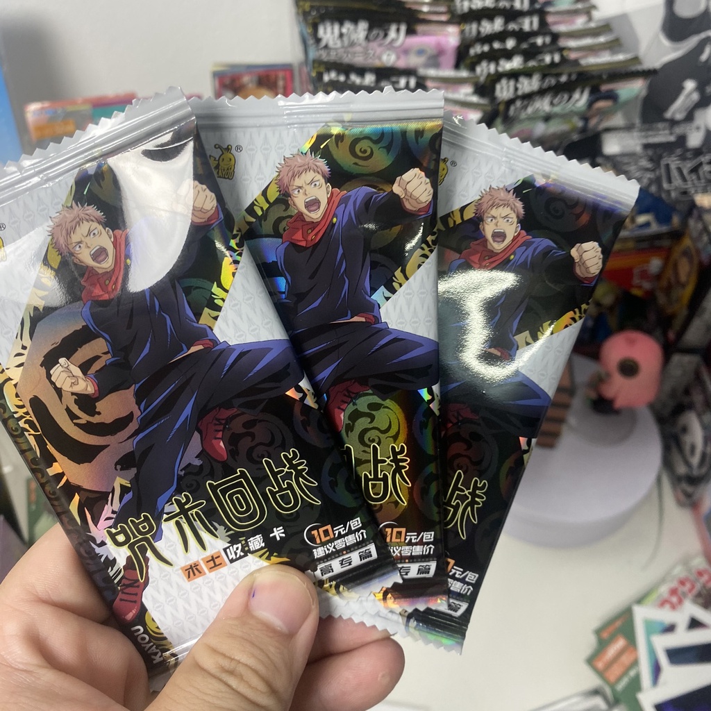 Pack 5 thẻ Jujutsu Kaisen sưu tầm Kayou - card Chú Thuật Hồi Chiến