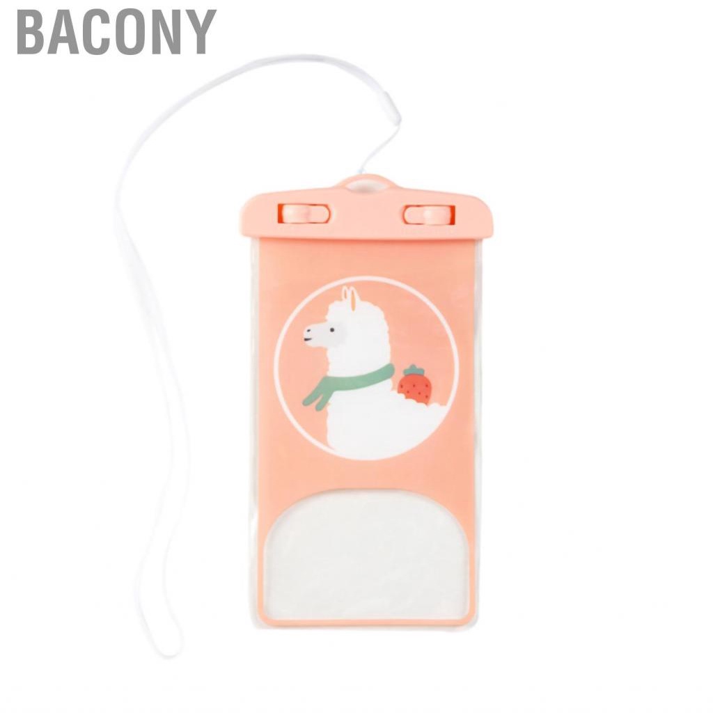 Bacony Floating Waterproof Phone Pouch Case Transparent Support Touch Screen for Water Sports Swimming