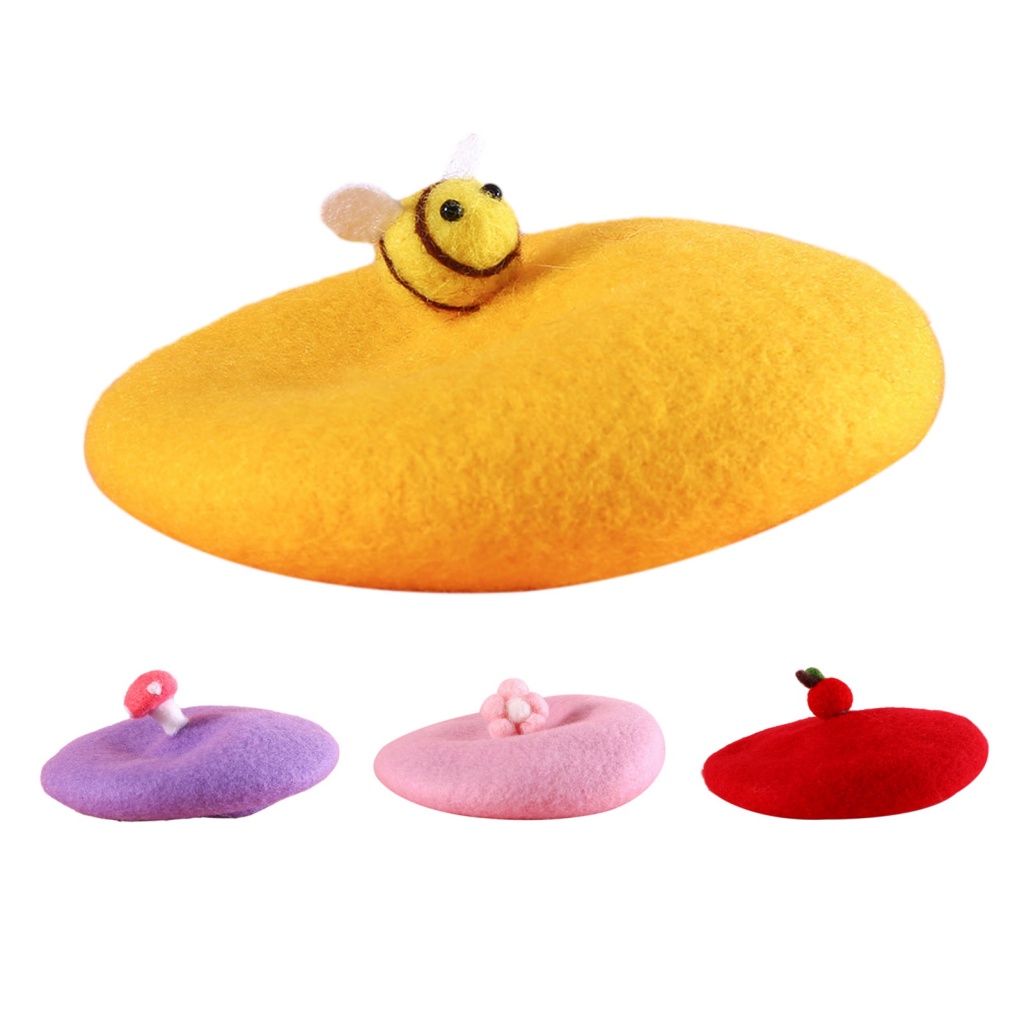 Mũ Len Giữ Ấm Hình Hoạt Hình Cho Thú Cưng