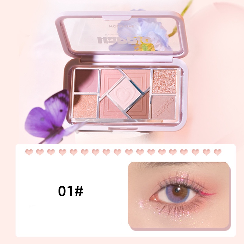 Bảng Phấn Mắt Hold Live 9 Ô Happie lấp lánh YR